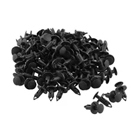 100 pièces de clips de pare-chocs de 8 mm, rivets de fixation en plastique pour voiture, attaches de pare-chocs
