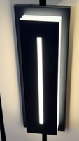 Lampe murale LED rectangulaire en métal pour salon, design moderne, nouvelle arrivée, prix d'usine