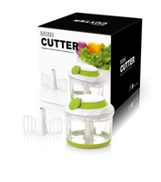 Wsmile Mom — hachoir à légumes manuel 1l en acier inoxydable, avec 3 lames, en mandoline, pour aliments et oignon, pour la cuisine