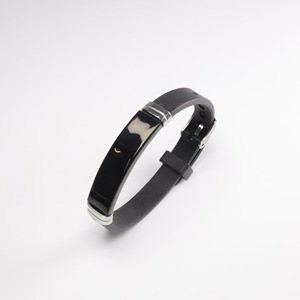 Fashion Simple Silicone Wristband with Personalized <b>Engraving</b> As a Gift. Stainless Steel Belt Buckle Sports Wristband Wholesale - Product Image 5