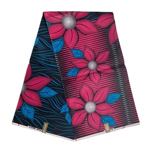 Différents motifs, <span class=keywords><strong>lot</strong></span> de tissu imprimé de cire 100% polyester, tissus style ankara africain - Product Image 1
