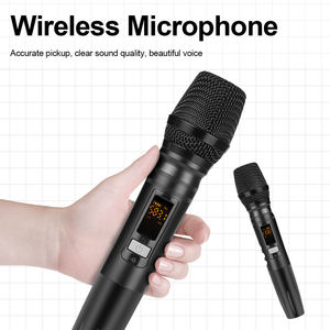 Micrófono mezclador de Audio <span class=keywords><strong>DJ</strong></span> de 4 canales Nuevo diseño Kit inalámbrico 2 en 1 de frecuencia ultra alta Tarjeta de sonido de audio pequeña y mezclador - Product Image 6