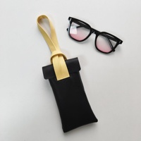 Sac à lunettes portable pour femmes 2 couleurs Étui à lunettes créatif pour lunettes de soleil Pochette de rangement