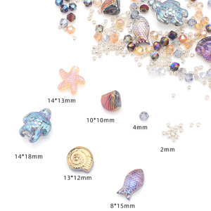 Zhubi 8 Element Şekilli Kristal Cam Boncuklar 23g/torba - DIY Küpe Kolye Bilezik Parçaları - Product Image 2
