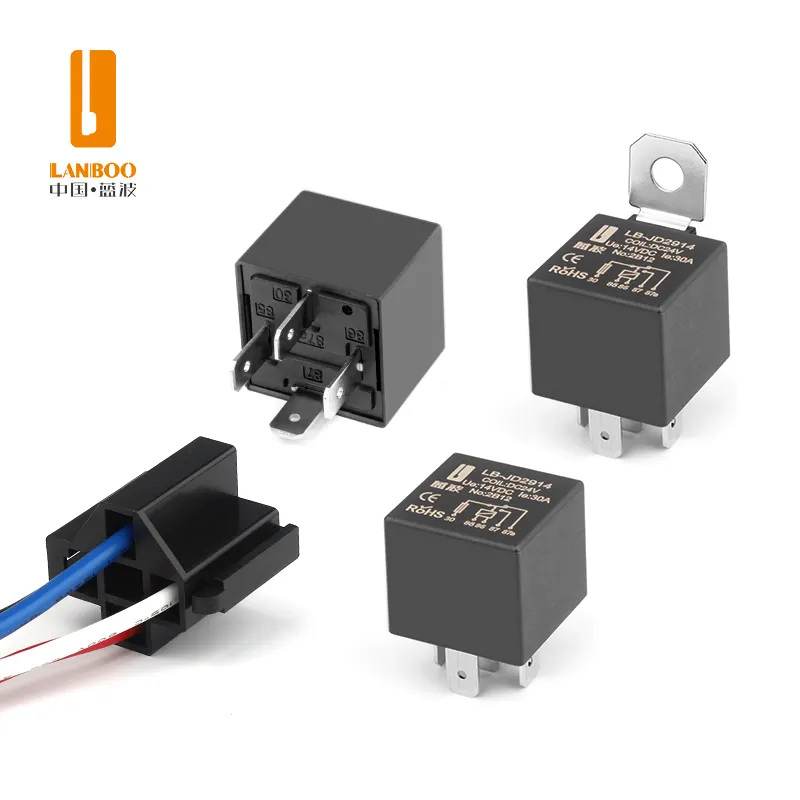 LANBOO New Product 30A/40A/80A Safety High Current Automotive Relay Automotive Fuse Power Relay