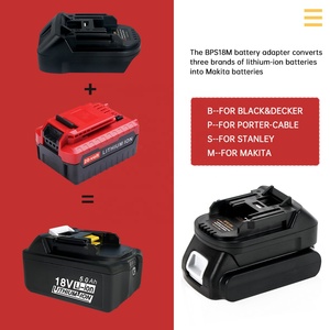 Adaptateur d'Accumulateur BPS18M Compatible avec les Batteries <span class=keywords><strong>Black</strong></span> and <span class=keywords><strong>Decker</strong></span> 20v Convertir en <span class=keywords><strong>Outils</strong></span> Électriques Sans Fil Makita 18v avec Port USB - Product Image 3