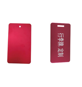 Direct Factory Customized High Quality UV Anodizing National Day Prayer Gift Luggage Tags Laser Engraved Metal Crafts