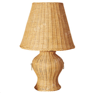 Wabi Sabi Style Rattan <b>Table</b> <b>Lamp</b> E27 Led Bulb Bedroom Living Room <b>Study</b> Ambient Light Decorative Art - Product Image 5