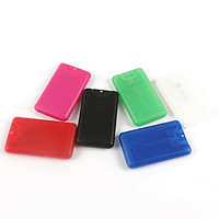 10ml blanc carte de crédit forme flacon pulvérisateur en plastique 20ml parfum bouteille en plastique brouillard vaporisateur bouteille 30ml