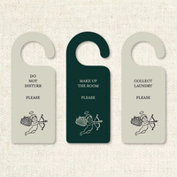 Carte de porte suspendue publicitaire en PVC, durable, imperméable, « Ne pas déranger », pour hôtel, salle de conférence, salle de réunion