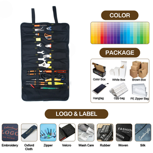 Dụng Cụ Cờ Lê Oxford 600D Chống Nước Tùy Chỉnh Dụng Cụ Cuộn Sắp Xếp Có Tay Cầm Chắc Chắn Cho Thợ Thủ Công Thợ Điện - Product Image 2