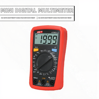 Multimètre numérique miniature UNI-T UT33C+ LCD de poche, testeur électrique professionnel portable, 200V-600V DC/AC, précision 0,01% +1