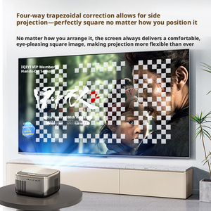 Écran <span class=keywords><strong>de</strong></span> projection électrique moderne pour projecteur, ordinateur et téléphone portable, idéal pour le home cinéma - Gamme Z Smart Home - Product Image 4