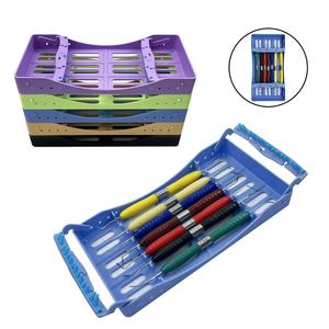 1pcs <span class=keywords><strong>Dental</strong></span> Restauração Estética Kit Titular 7 Caixas de Esterilização Manual Composite Resina Filler Dicas Alças Instrumento De Armazenamento - Product Image 5