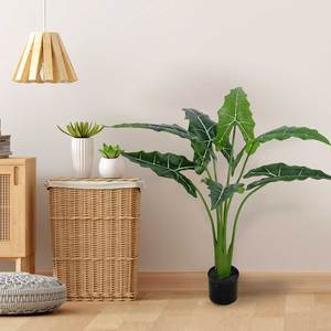 110cm/43 pulgadas plantas artificiales Sarian <span class=keywords><strong>elefante</strong></span> <span class=keywords><strong>oreja</strong></span> Alocasia hoja en <span class=keywords><strong>maceta</strong></span> Tropical Artificial Alocasia planta para interior y exterior - Product Image 5