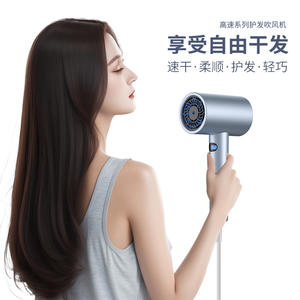 ไดร์เป่าผมมอเตอร์ดีซี 220V ป้องกันความร้อนแบบไอออนิก หัวเป่าเดี่ยว ใช้ในบ้านและร้านเสริมสวย - Product Image 3