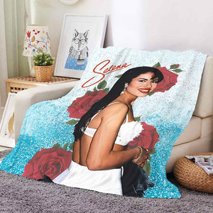 Manta de Franela Personalizada de Alta Calidad, Manta de Selena Quintanilla, Decoración de Habitación, Manta para Sofá, Cobijas de Selena Quintanilla - Product Image 5
