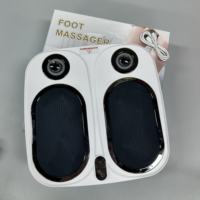 Masseur de pieds Shiatsu à commande en un clic, 4 modes de pétrissage, appareil de spa pour les pieds sans fil, masseur de pieds portable avec fonction de massage chauffant