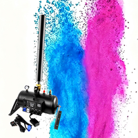 Kit complet pour révélation du sexe : Canon à poudre noire - Contrôlé par TNT et machine à fumée grande capacité pour des moments de fête inoubliables