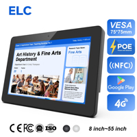Tablet Empresarial de 10.1 Pulgadas para Montaje en Pared, RK3568, Android 11, 2+16GB, Kiosco, NFC y PoE Opcionales