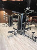 Nouvel équipement de gym 2026 en promotion : Huit stations, système double POWER SMITH à charge par disques, partie supérieure