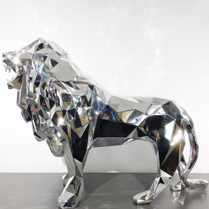 <strong>Life</strong> <strong>Size</strong> Outdoor <strong>Statue</strong> <strong>Fiberglass</strong> <strong>lion</strong> <strong>Statues</strong> for Shop Decoration - Product Image 2