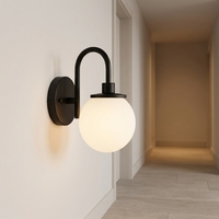 Applique murale moderne minimaliste en verre, lampe murale en métal, style nordique, pour chevet ou couloir