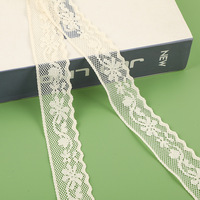 ERKOUMI Tissu en dentelle française élégante, dentelle Chantilly brodée glamour pour accessoires de mariée, emballage de bouquets, bordure de vêtements, décoration
