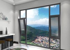 LEDOW Modern Economic Swing Casement <strong>Window</strong> System Glass ShanDong Aluminium Profiles Competitive Price Door <strong>Window</strong> For US Canada