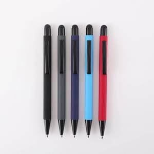 Hot Selling <span class=keywords><strong>Promotion</strong></span> New Multifunktions-Ball Stylus Soft Touchscreen-Stift 2 in 1 mit benutzer definierten Logo Metall Kugelschreiber - Product Image 2