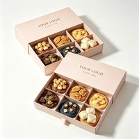 Boîte d'emballage alimentaire jetable la plus vendue pour biscuits, gâteaux, pains, beignets, sushis, pâtisseries, avec insert – Vente en gros