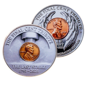 Moneda Conmemorativa de Metal Plateado Personalizada, Moneda de Colección con Temática del Último Centavo de 2025, Recuerdo, Colección Personal, Regalo - Product Image 5