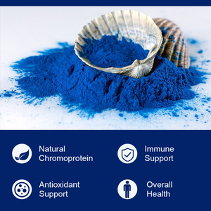 Poudre de spiruline bleue OEM/ODM très vendue, extrait naturel pur de phycocyanine provenant d'algues bleu-vertes, colorant alimentaire, soutien immunitaire - Product Image 3
