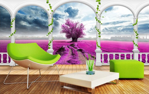 Guangzhou ihouse paysage <span class=keywords><strong>vue</strong></span> <span class=keywords><strong>mer</strong></span> colonne romaine <span class=keywords><strong>mer</strong></span> nuages blancs ciel bleu 3D murale <span class=keywords><strong>papier</strong></span> <span class=keywords><strong>peint</strong></span> - Product Image 3