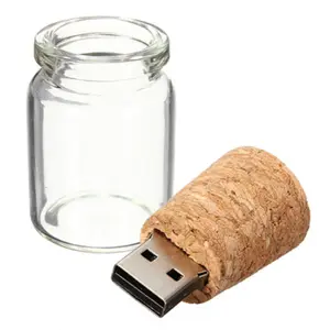 Gadget 2023 produk baru mini botol cork usb flash drive 2.0 8gb 16 gb 32gb usb stick logo pendrive untuk hadiah