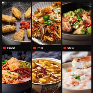 Table de cuisson vitrocéramique encastrable quatre brûleurs Fuge Modè<span class=keywords><strong>le</strong></span> C41 Haute puissance 2001-3000W Panneau microcristallin noir Transfrontalier - Product Image 2