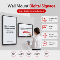 Affichage numérique mural multi-écrans avec gestion à distance CMS, Android Windows, écran tactile 32 pouces