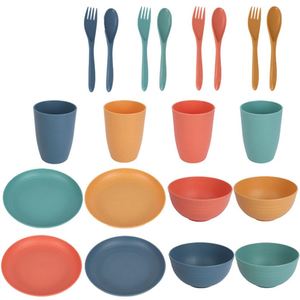 Ensemble de couverts portables personnalisés en gros pour la protection de l'environnement : couteau, fourchette, cuillère et baguettes - Product Image 1