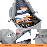 Sac à dos pour ordinateur portable imperméable de grande capacité en Oxford, supporte le logo personnalisé, sac à dos pour ordinateur, poches multi-couches