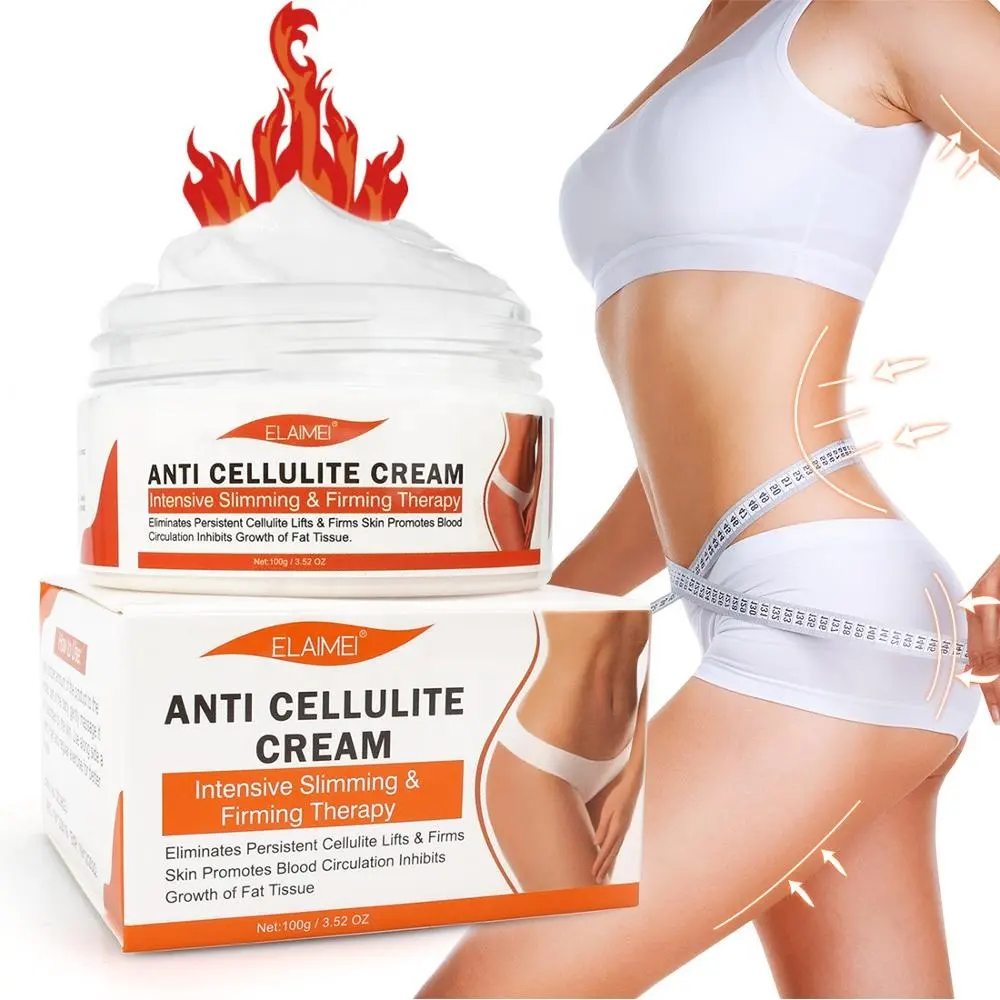 ELAIMEI Natural Fast และความปลอดภัยที่มีประสิทธิภาพ Slimming Anti Cellulite ครีมนวดครีม100G