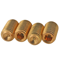 Vis à douille hexagonale en laiton jaune M1.4 M24 H59 H62 cuivre Bronze avec pointe de coupe DIN916