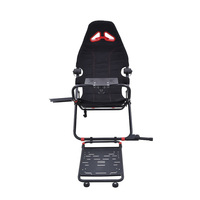 Cockpit de simulateur de conduite réglable GY018, siège de jeu avec levier de vitesses pliable pour Thrustmaster G29