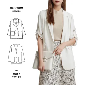 Short coat women's new simple light cooked suit lace design small temperament commuter suit for blazer woman