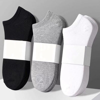 Livraison en usine Logo personnalisé Chaussettes en coton pour adultes Chaussettes de cheville personnalisées avec caractéristique antibactérienne pour un usage quotidien