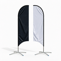 Drapeaux publicitaires extérieurs en forme de goutte d'eau, drapeaux plume, bannières en forme de goutte d'eau pour expositions, drapeaux plume ouverts pour entreprises