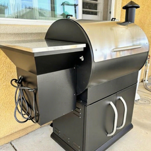 Luxurious Premium Modern Large Cooking Area Offset Smoker <b>BBQ</b> <b>Grill</b> OEM Temperature Control Auto Corten Steel Firewood CE - Product Image 1