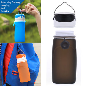 Nuevo artículo: Botella de agua inteligente plegable de silicona de 550 ml, ligera y ecológica - Product Image 5