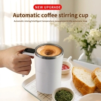Bouteille mélangeuse électrique portable intelligente avec affichage de la température et agitation magnétique pour café, protéines, milkshakes et fitness