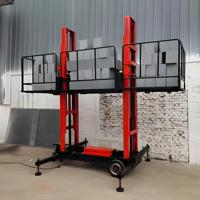 Nouvelle plateforme élévatrice Jiuxin Electric 1000 kg en acier allié 4000x1350 mm avec commande sans fil pour échafaudage de maçonnerie 20/17 Max 14m