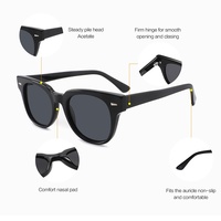 Lunettes de soleil rondes en acétate MS 5053, branches simples, artisanat supérieur, élégantes et polyvalentes pour toutes les occasions